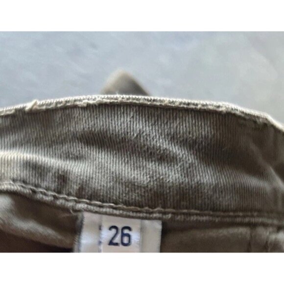 Hudson Jeans Women’s Barbara Black Size 26 Cargo Multi Pocket Brown USA Made - Picture 13 of 16